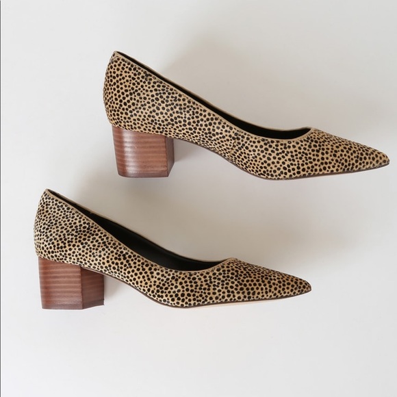 NIB Sole Society Andorra Dotted Calf Hair Pumps - Picture 3 of 4